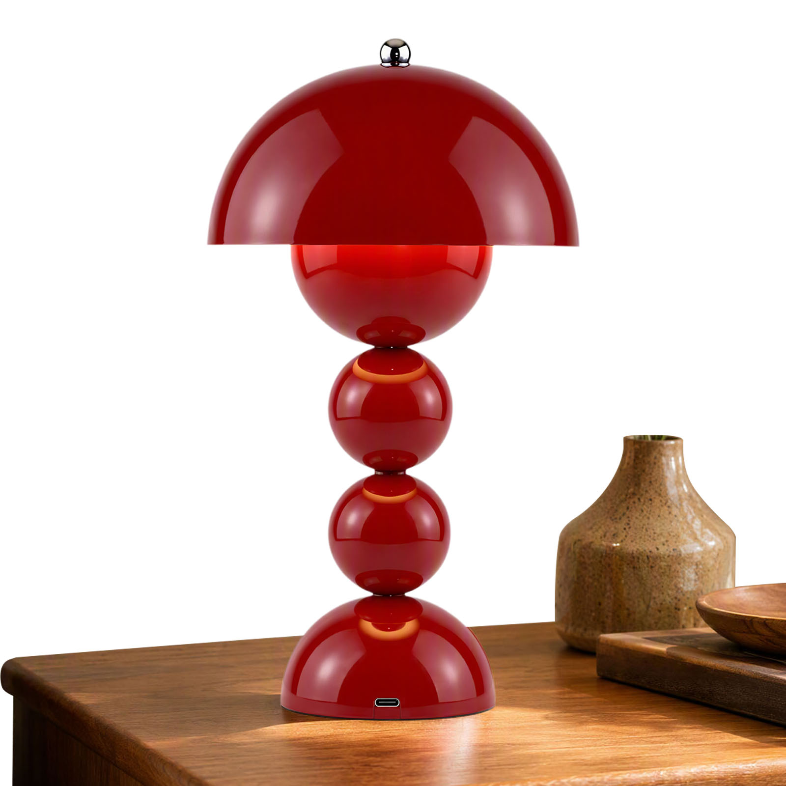 Lighting Decor Bedroom - Mushroom Flower Bud Table Lamp USB