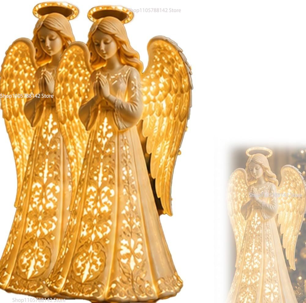 Christmas Angel Blessing Wall  - Lighting Christmas Decor review and price