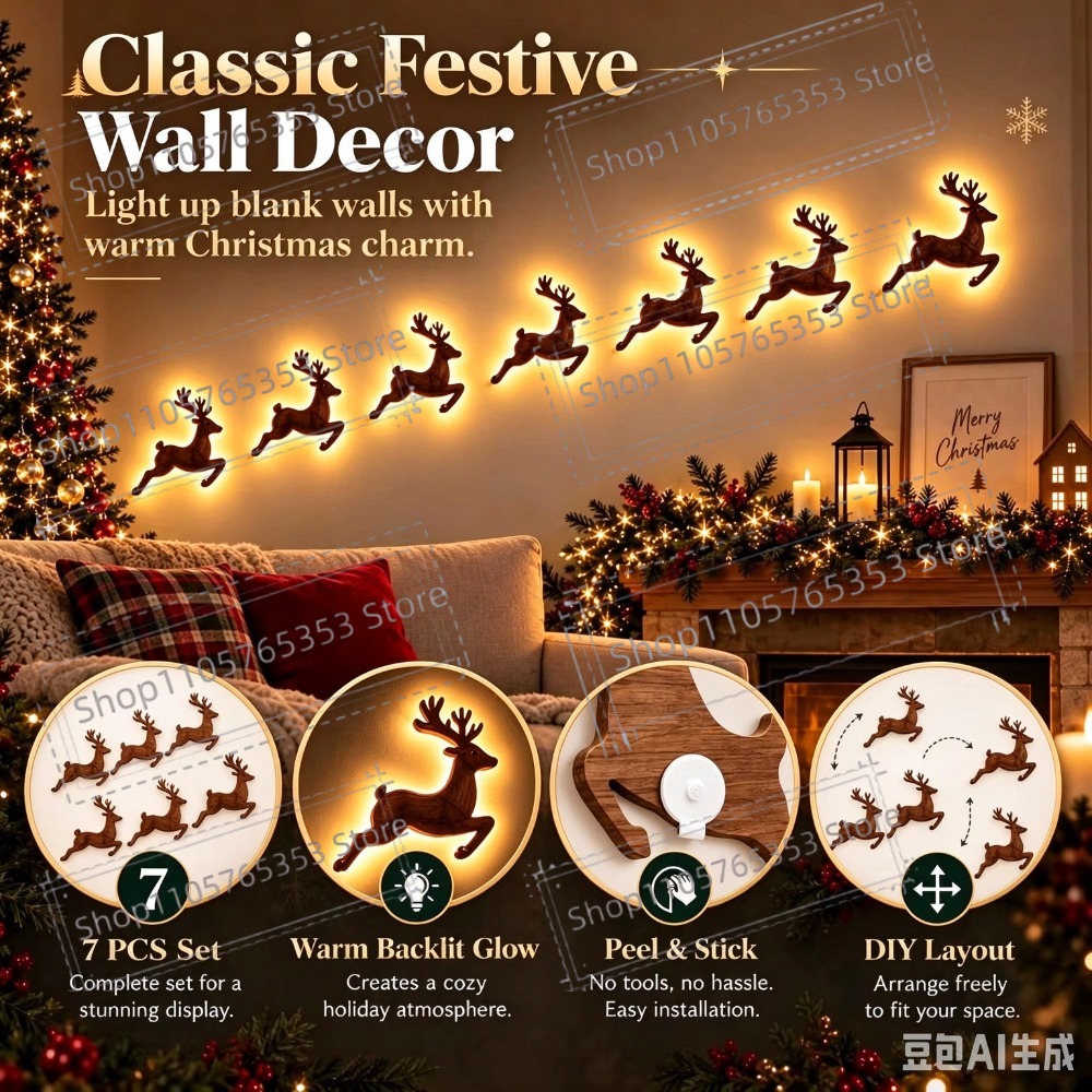 2027 Reindeer Glow Christmas D - Lighting Christmas Decor review and price