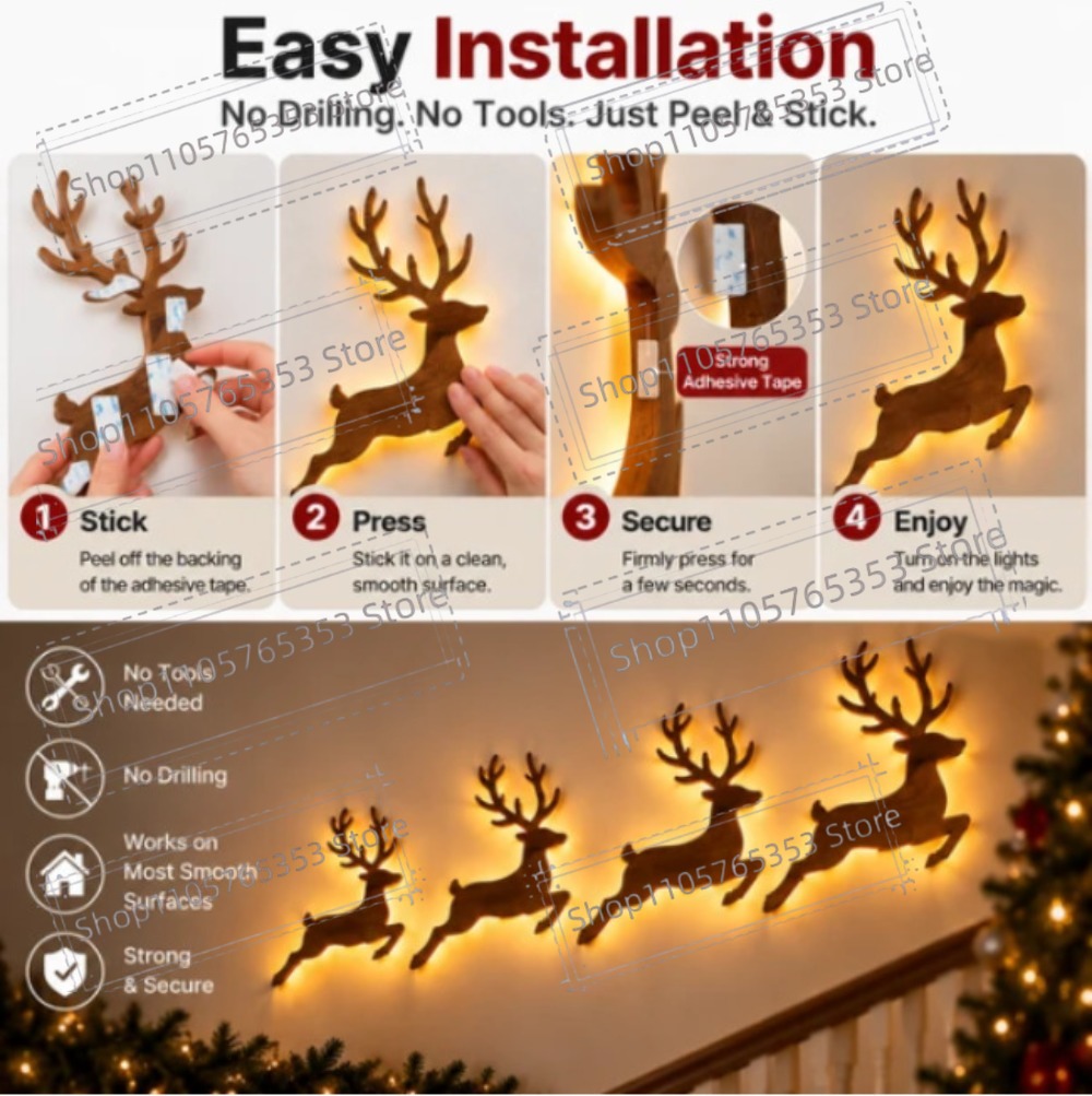 2027 Reindeer Glow Christmas D - Lighting Christmas Decor review and price