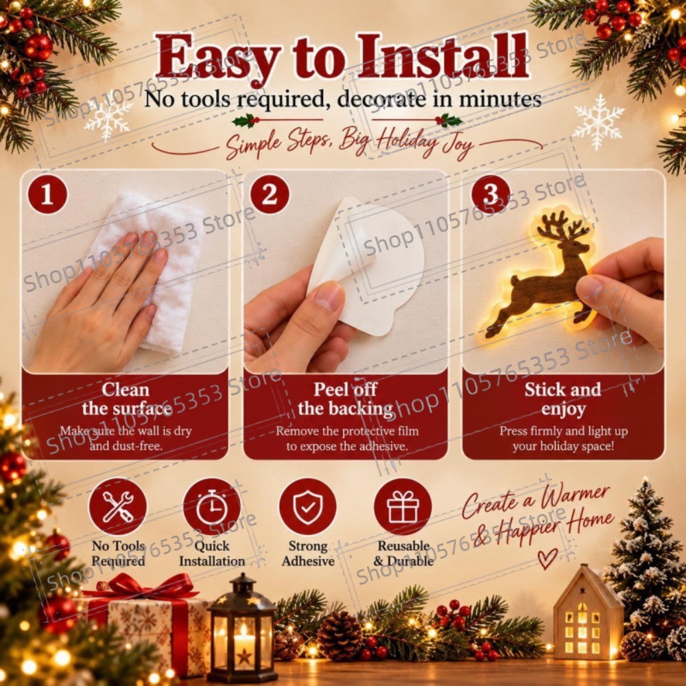 2027 Reindeer Glow Christmas D - Lighting Christmas Decor review and price