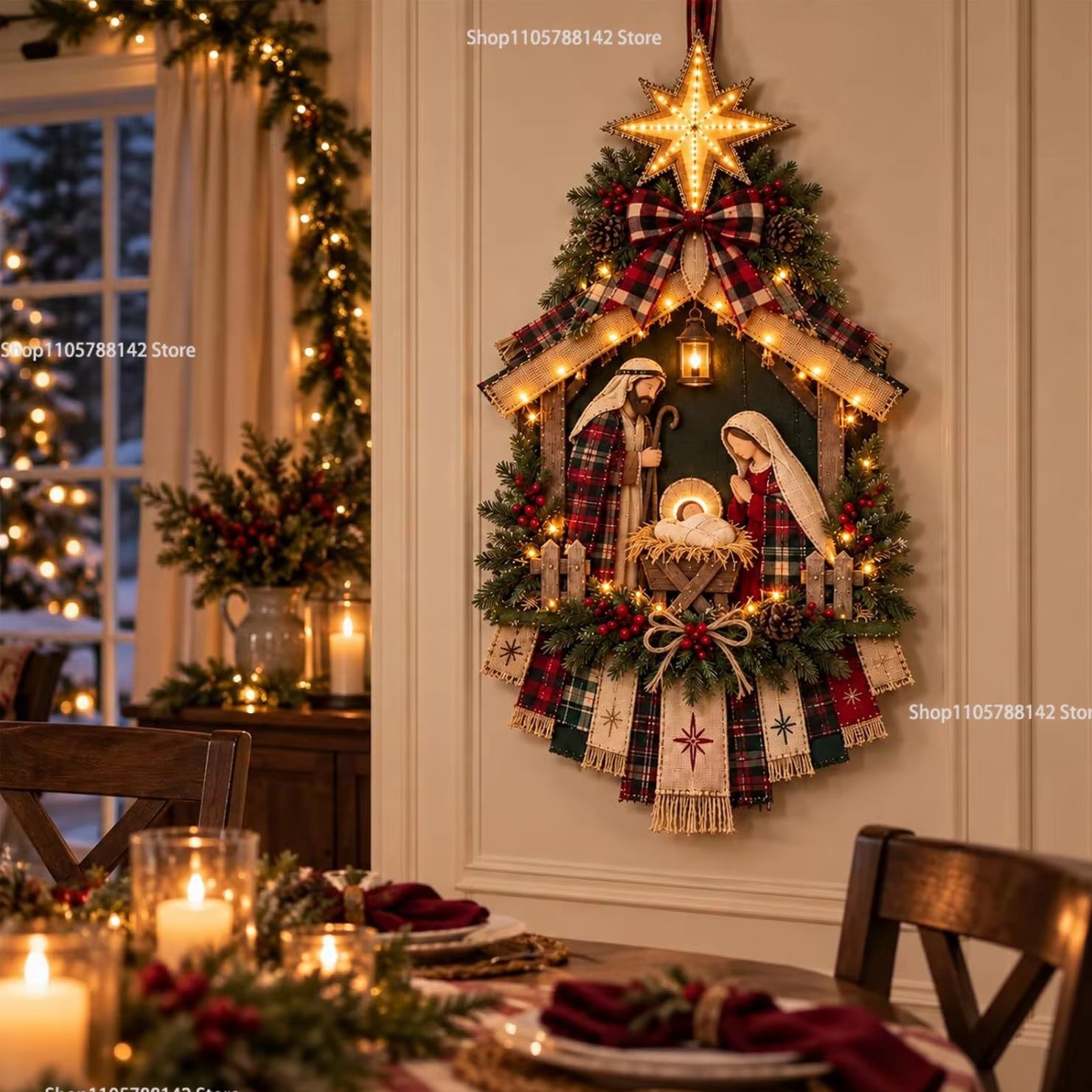 DIY Lighted Christmas Nativity - Lighting Christmas Decor review and price