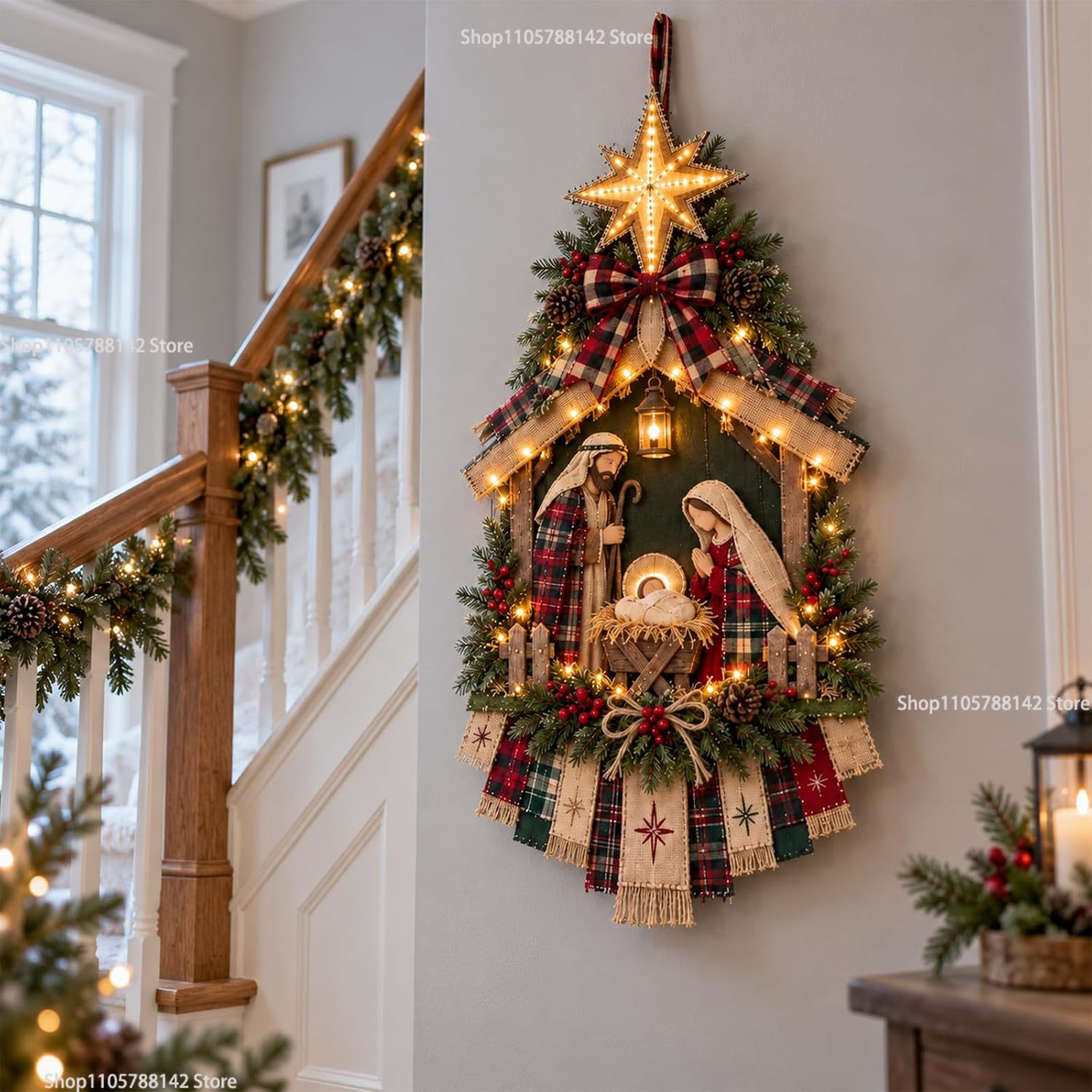 DIY Lighted Christmas Nativity - Lighting Christmas Decor review and price