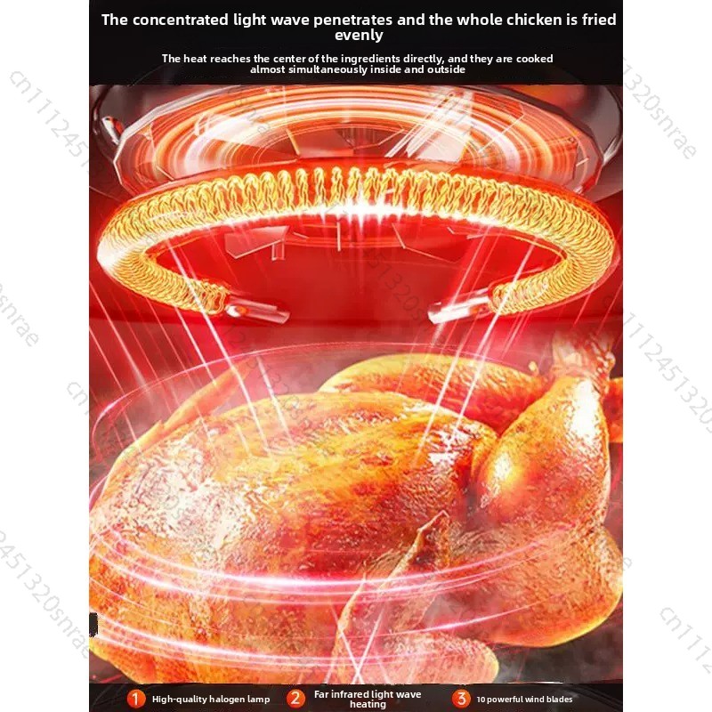 Glass Air Fryer, Household Smo - Lighting Visual review and price