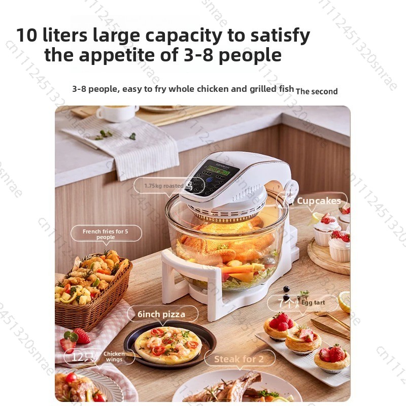 Glass Air Fryer, Household Smo - Lighting Visual review and price