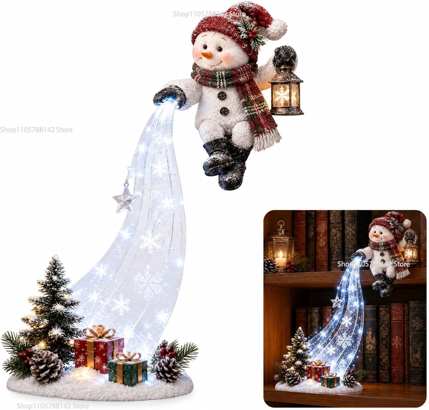 Christmas Shelf-Edge Lighted S - Lighting Christmas Decor review and price