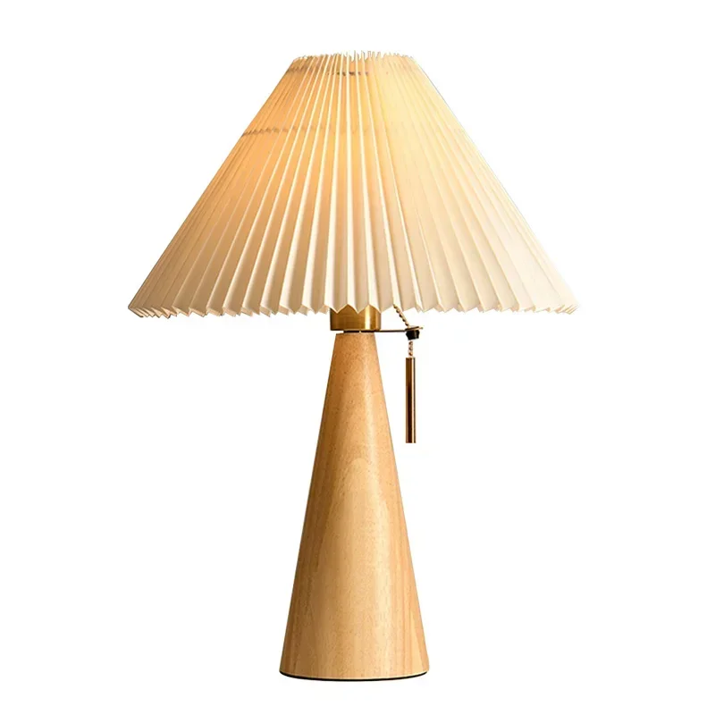 Retro Pleated Table Lamp Nordi - Lighting Decor Bedroom review and price